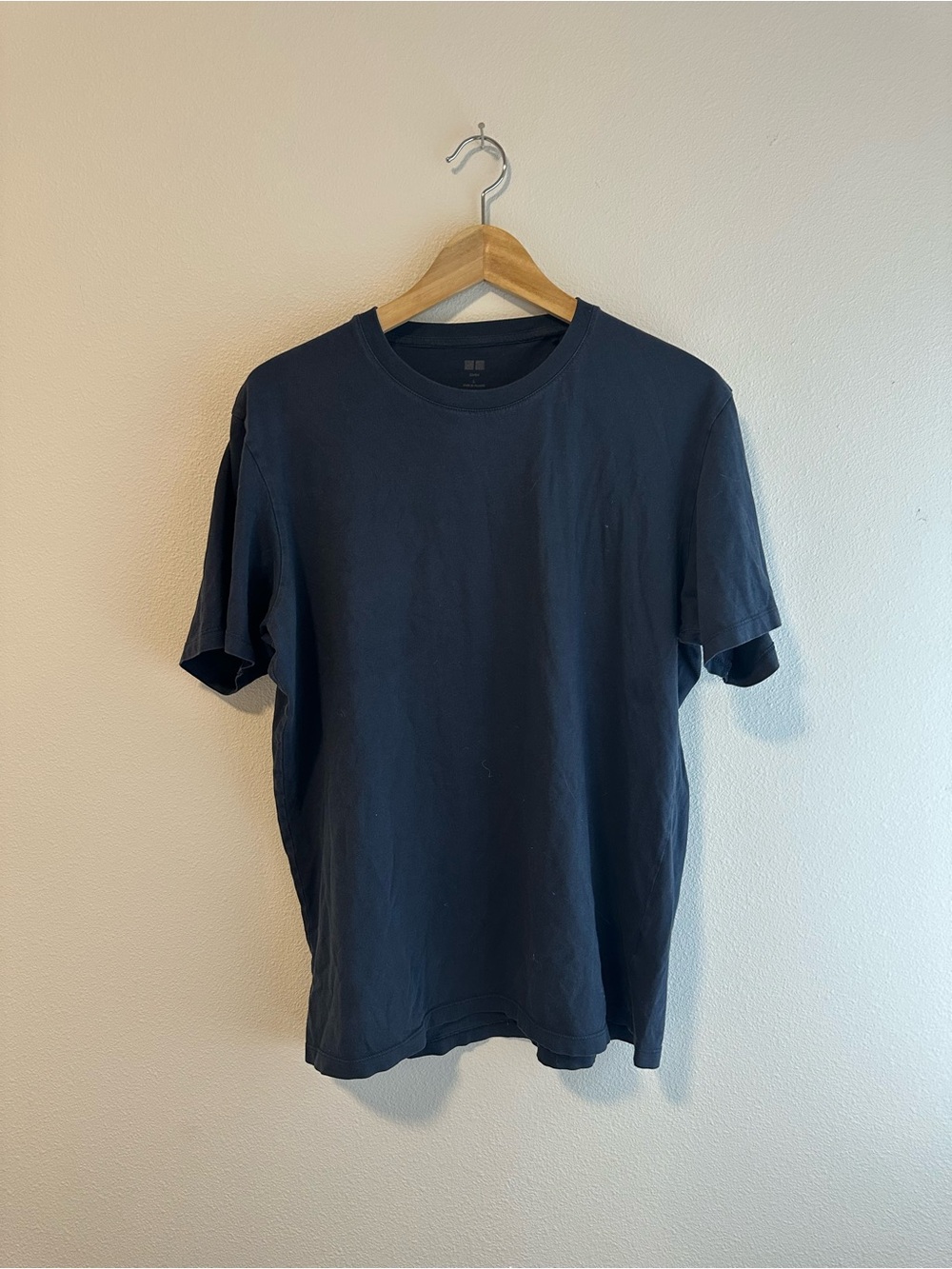 Uniqlo 100% Cotton Men's Classic Crew Neck T-Shirt - Black
